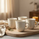 Porcelain Mug Set - 4 Pcs